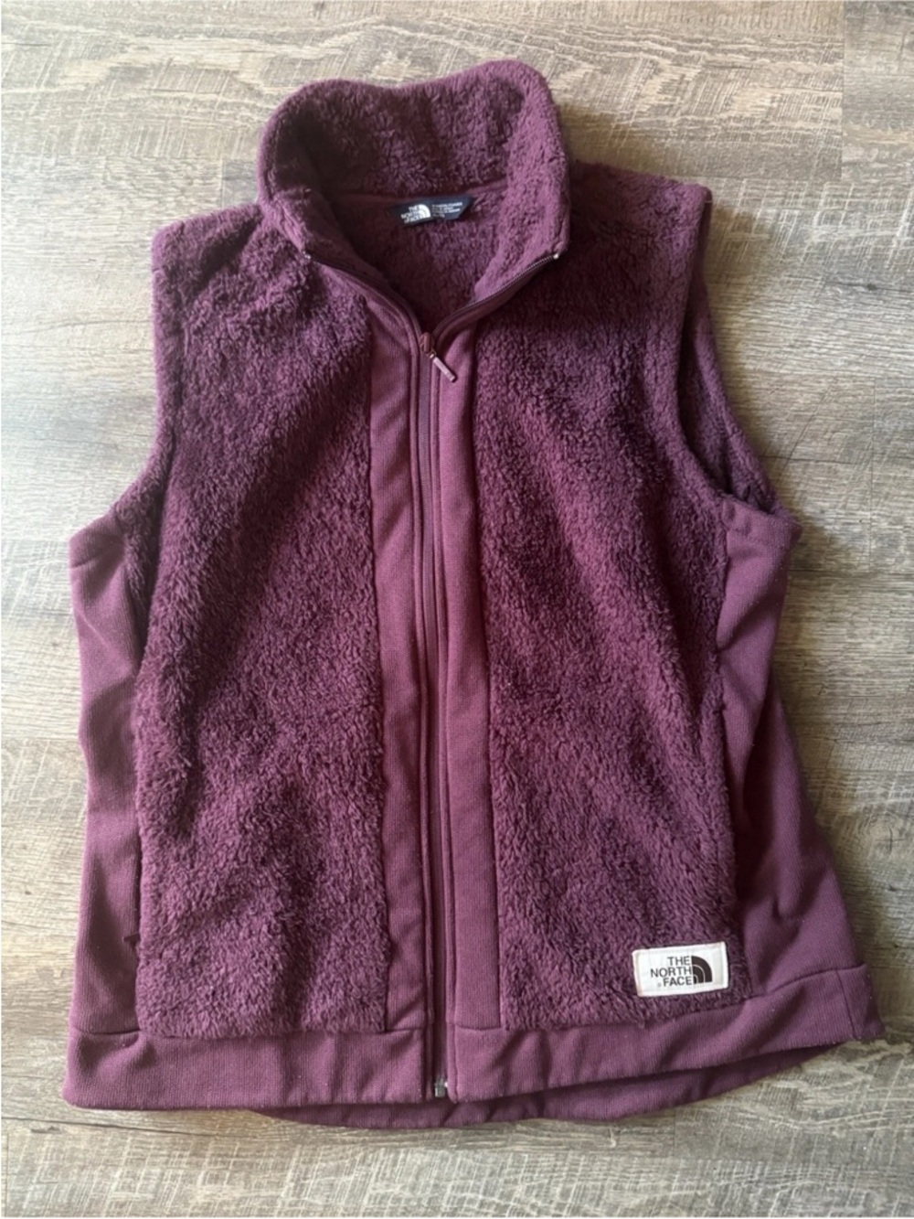 The North Face Burgundy Plush Fleece Vest